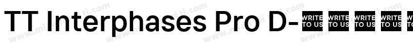 TT Interphases Pro D字体转换